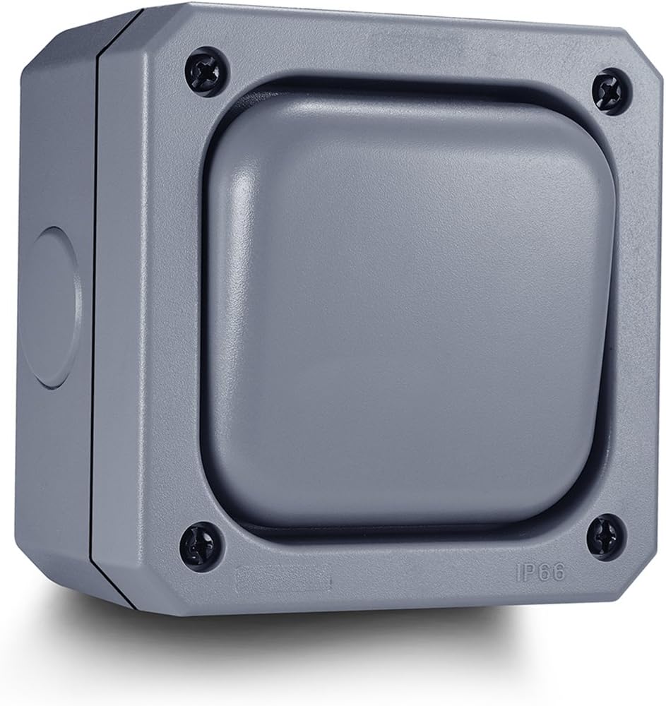 Outdoor Switch Single Weatherproof (1Gang 10A IP66)