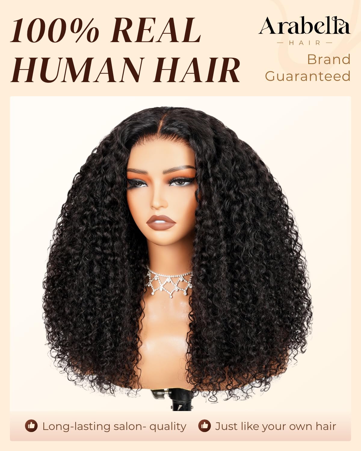 Amazon.com : Arabella 5x6 Ready to Go Glueless Wigs Human  display picture 1