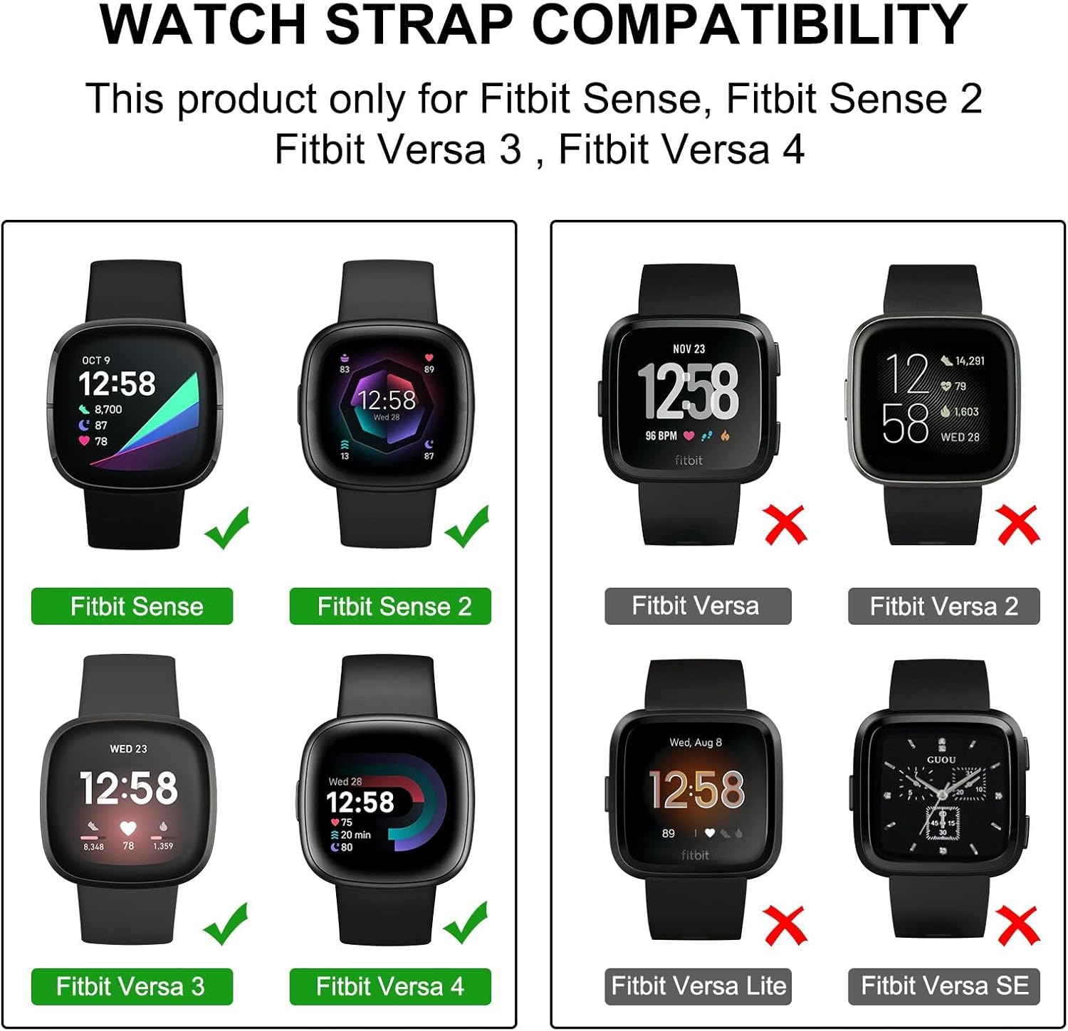 Bling Metal Band, Compatible for Fitbit Versa 4/Sense 2/Versa 3/Sense Band, Diamond Butterfly Stylish Worn Daily Women Adjustable Strap for Fitbit Smartwatch - Image 2