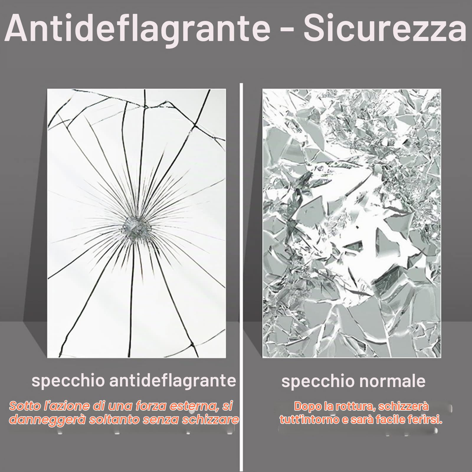 Specchio Irregolare, Set di 3, Specchio da Parete Asimmetrico, Specchio da Bagno, Specchi Decorativi, for Soggiorno, Bagno, Camera da Letto, Decorazione da Parete for Ingresso