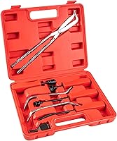 Lyhubmh 8-Piece Drum Brake Tool Kit with Spring Pliers, Compressor, Spoon - Complete Set for Easy Brake Service on GM, Cars & Trucks