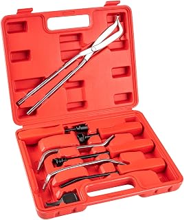 Lyhubmh 8-Piece Drum Brake Tool Kit with Spring Pliers, Compressor, Spoon - Complete Set for Easy Brake Service on GM, Cars & Trucks