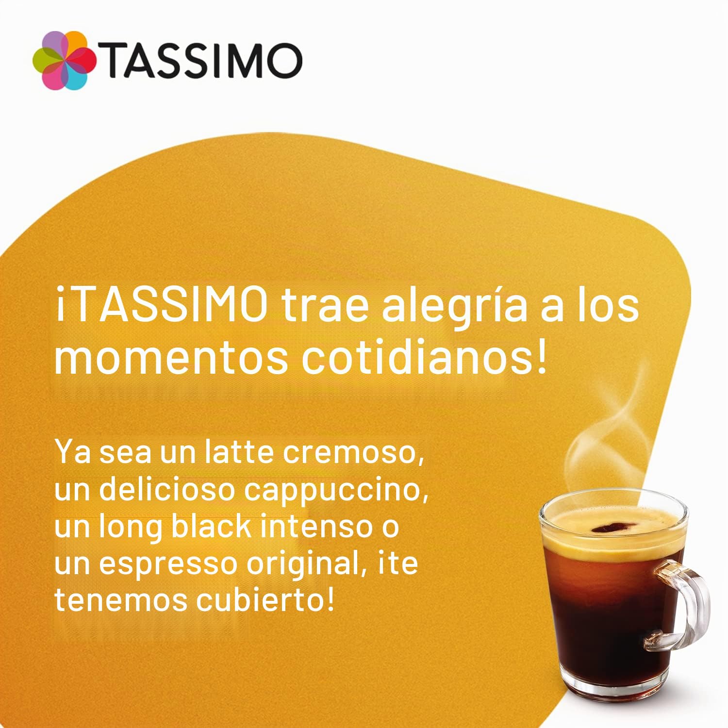 Tassimo Café HAG Crema Decaffeinato Cápsulas de Café - 5 Paquetes (80 Porciones)