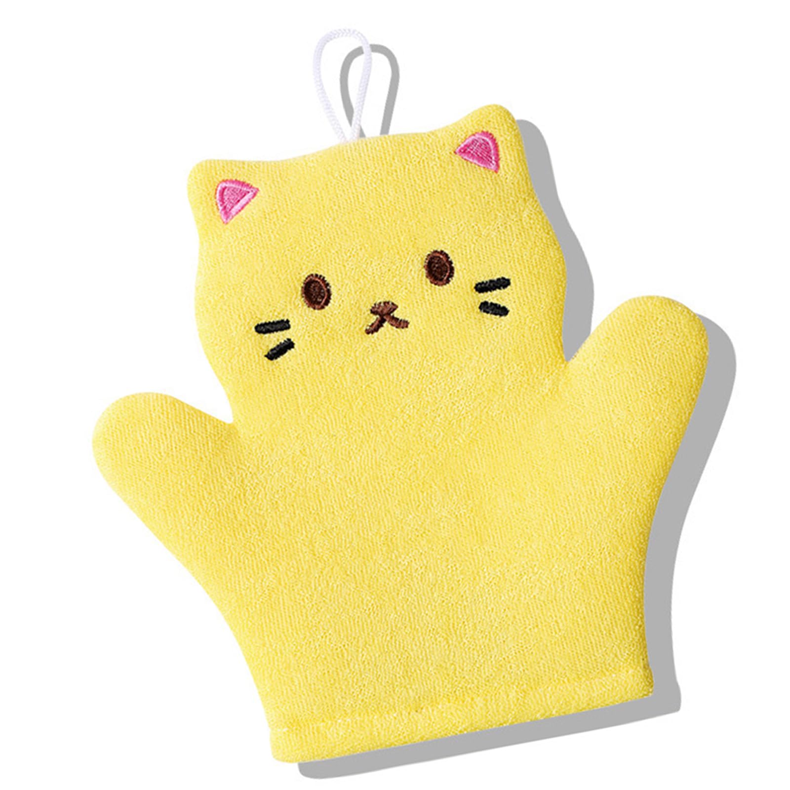 Beimus Painlessly Bathing Gloves for Toddler Skin Friendly Scrubber Parent Child Interaction Tool User Friendly Fabric Cloth Soft Bath Scrubber for Toddler