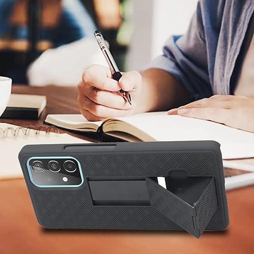 Miniatura 6 de Ailiber Funda compatible con Samsung Galaxy A53 5G, funda para Galaxy A53 5G con protector de pantalla, clip giratorio para cinturón, soporte de