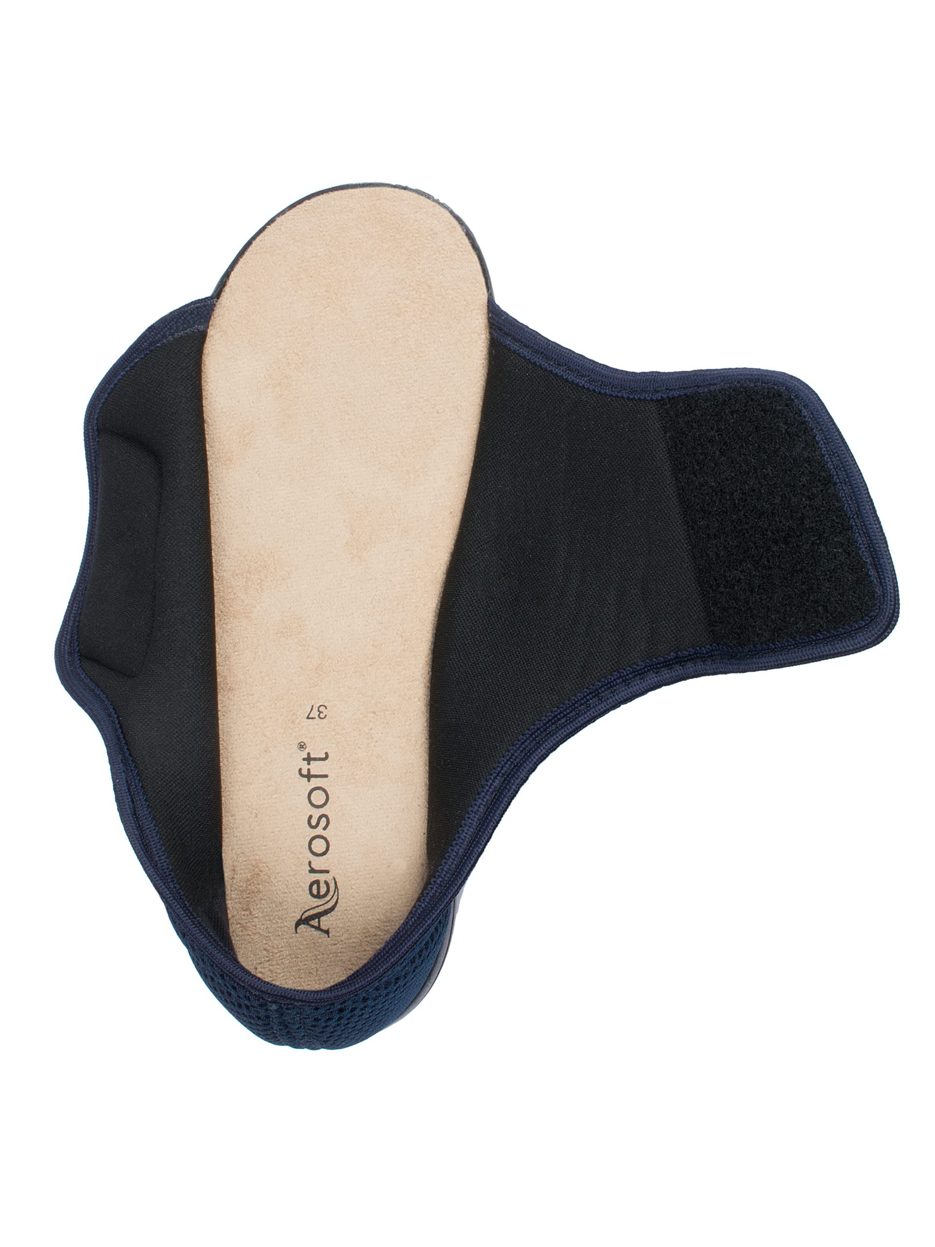 Aerosoft Sandalia de rehabilitación Stretch 14 para mujer y hombre, cierre de velcro, ancho G-H, antideslizante