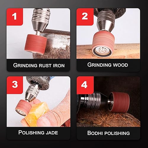 Miniatura 7 de Juego de 239 tambores de lijado, tambores de lijado para herramientas rotativas, accesorios de lijado para herramientas rotativas Dremel, taladro