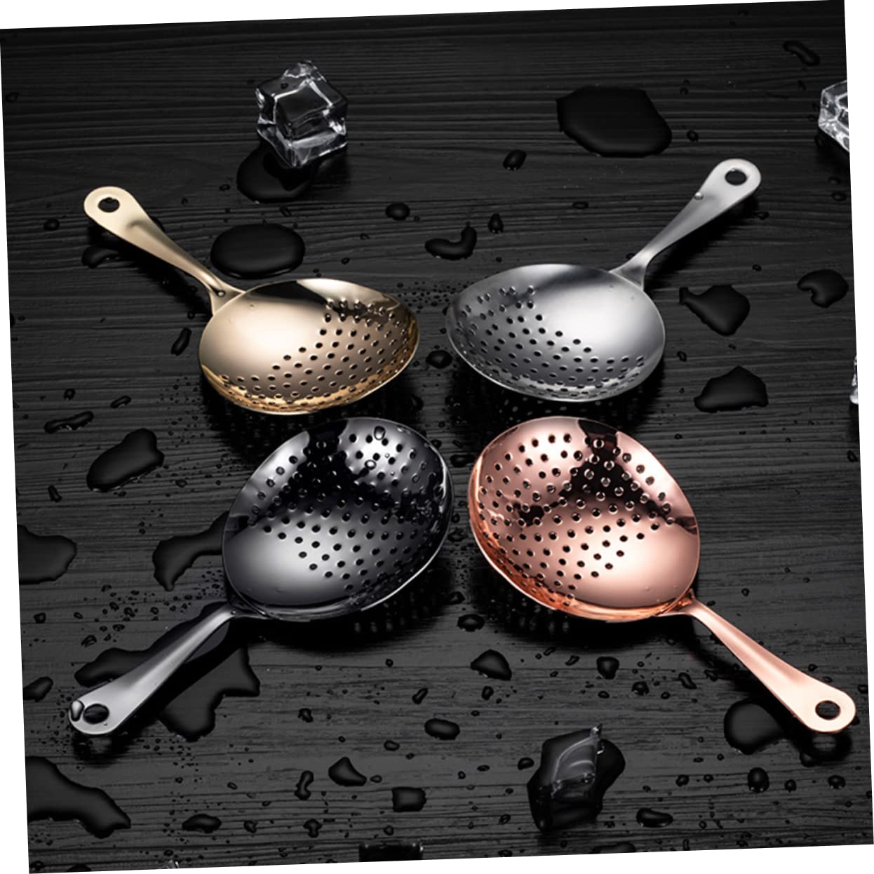 304 Stainless Steel Cocktail Utensil Barware for Restaurant Cocktail Strainer Cocktail Filter for Party Bar Supply for Cocktail Making