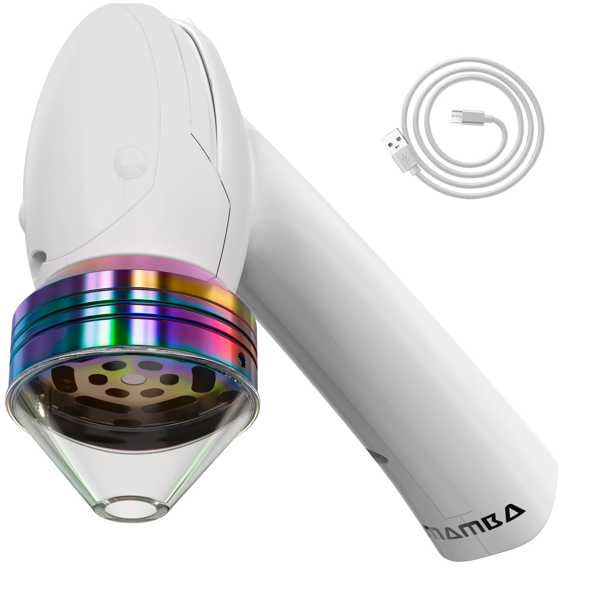 Mamba Original Electric Seed Grinder, USB-C Rechargeable Spice Mill, White