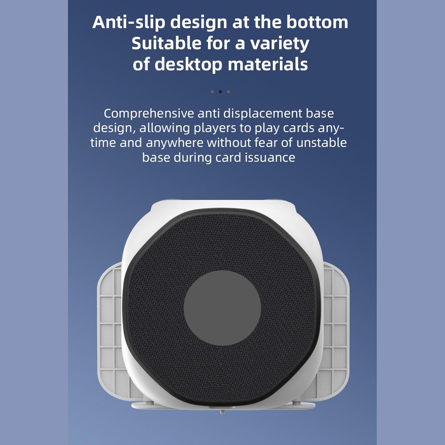 Zunate Automatic Card Shuffler Dealer, High Efficiency Rechargeable Card Shuffler Dealer Machine for 2 Deck, Integrated Shuffling and Dealing, for Board Games and Poker Games