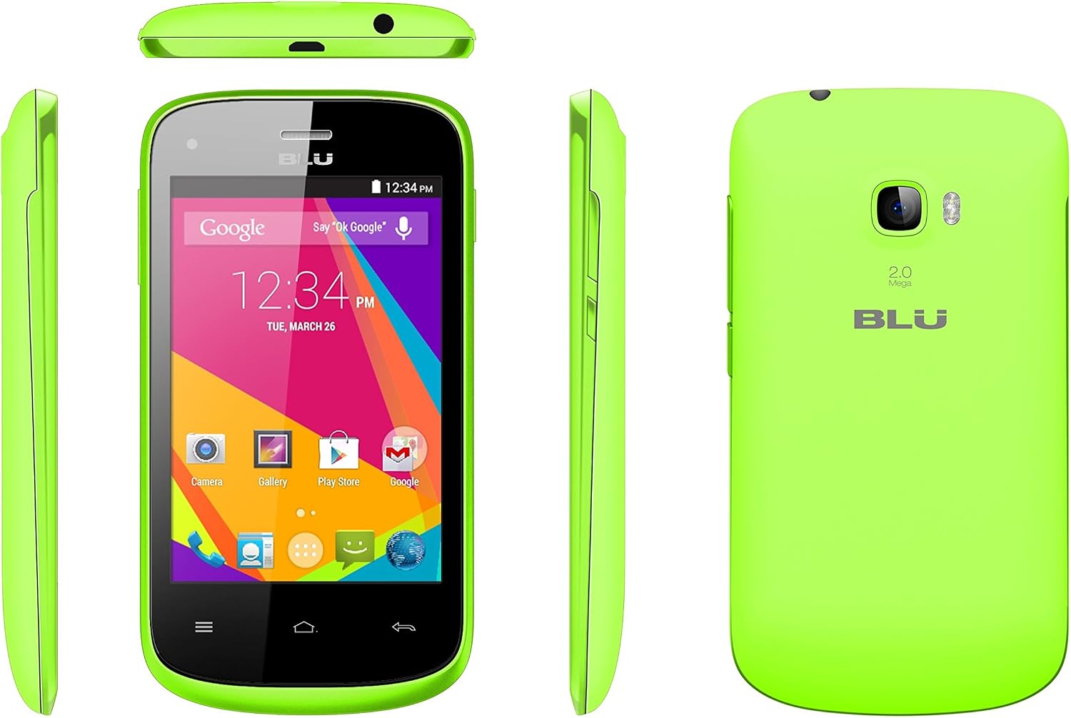BLU Dash JR K Smartphone - Unlocked - Yellow
