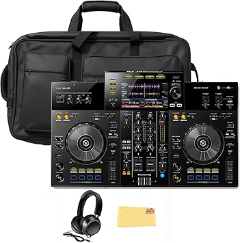 Pioneer XDJ-RR 2-Channel All-in-One DJ System - Black Bundle with Case, Headphones, and Austin Bazaar Polishing Cloth