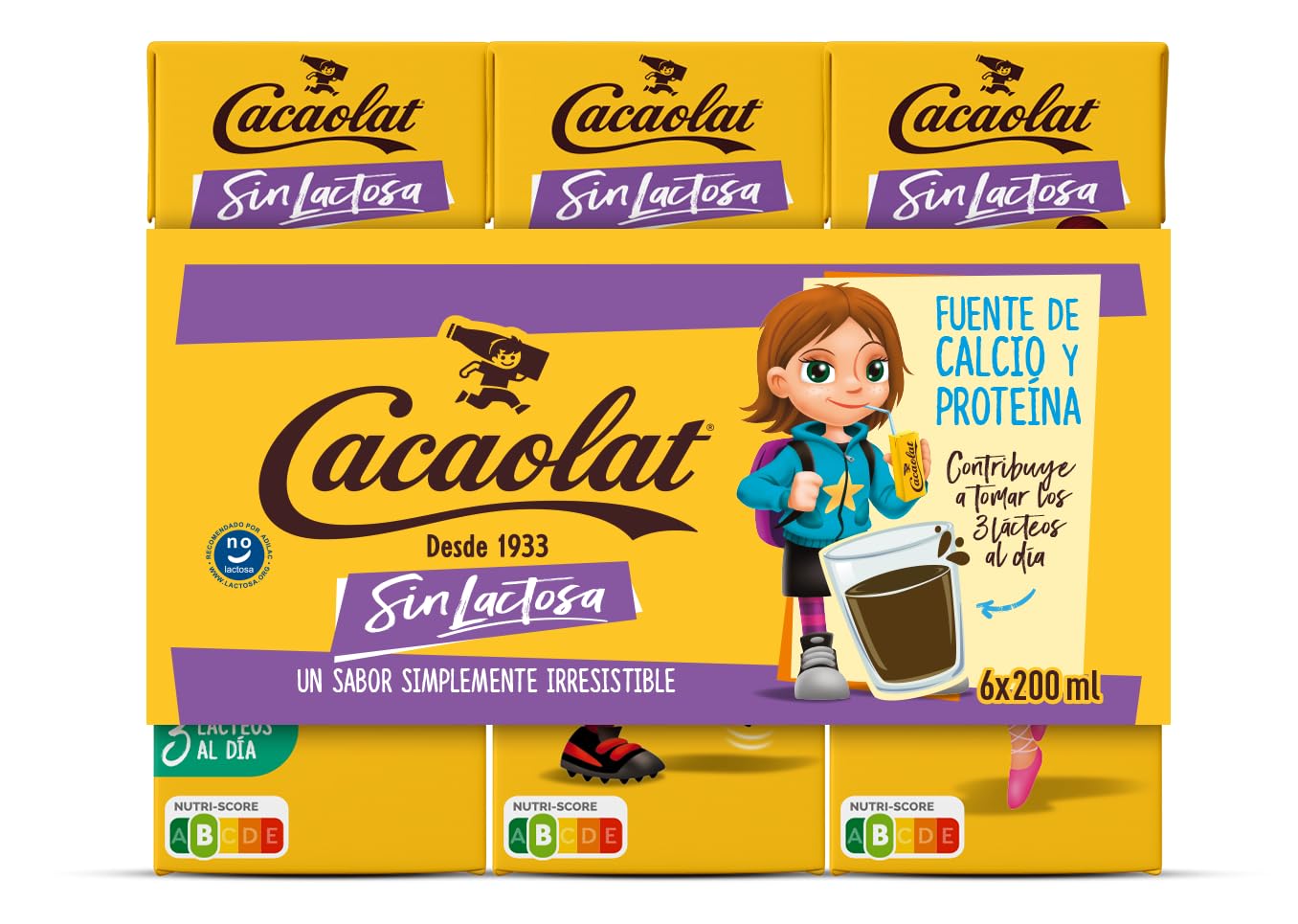 CACAOLAT batido de cacao Minibrick sin lactosa x6