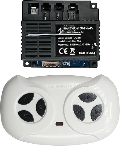 2.4G Bluetooth Control remoto y JR1932RX-P-24V Receptor Control Box Mother Board para niños Ride On Car Powered Wheels Piezas de repuesto