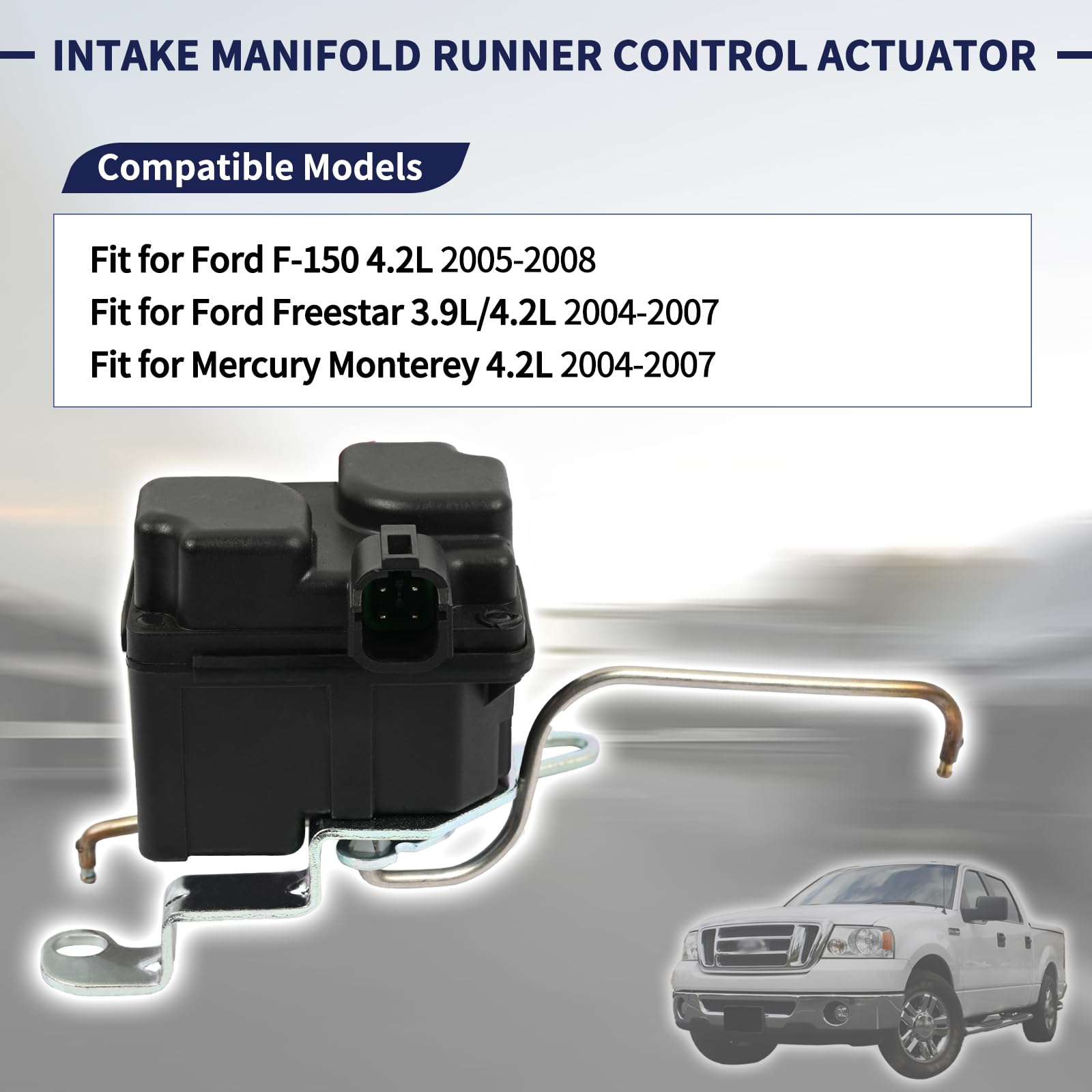 Condition photo showing New/Like New for 3.9l 4.2l engine intake manifold runner control actuator valve 3f2e9j559bb, 3f2z9j559bd fit for ford f-150/ freestar, for mercury monterey 2004-2008 replace 3f2e-9j559-bb, 3f2z-9j559-bd