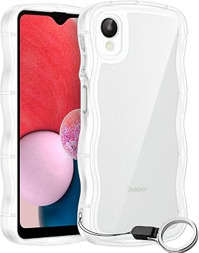 Galaxy A23 5G Case Clear with Ring for Galaxy A23 5G SCG18 / SC-56C Wave, Pure Transparent, MagSafe, Cute, Matte Feel, TPU Shockproof, Ultra Lightweight, Ultra-Thin, Transparent, Non-Yellowing