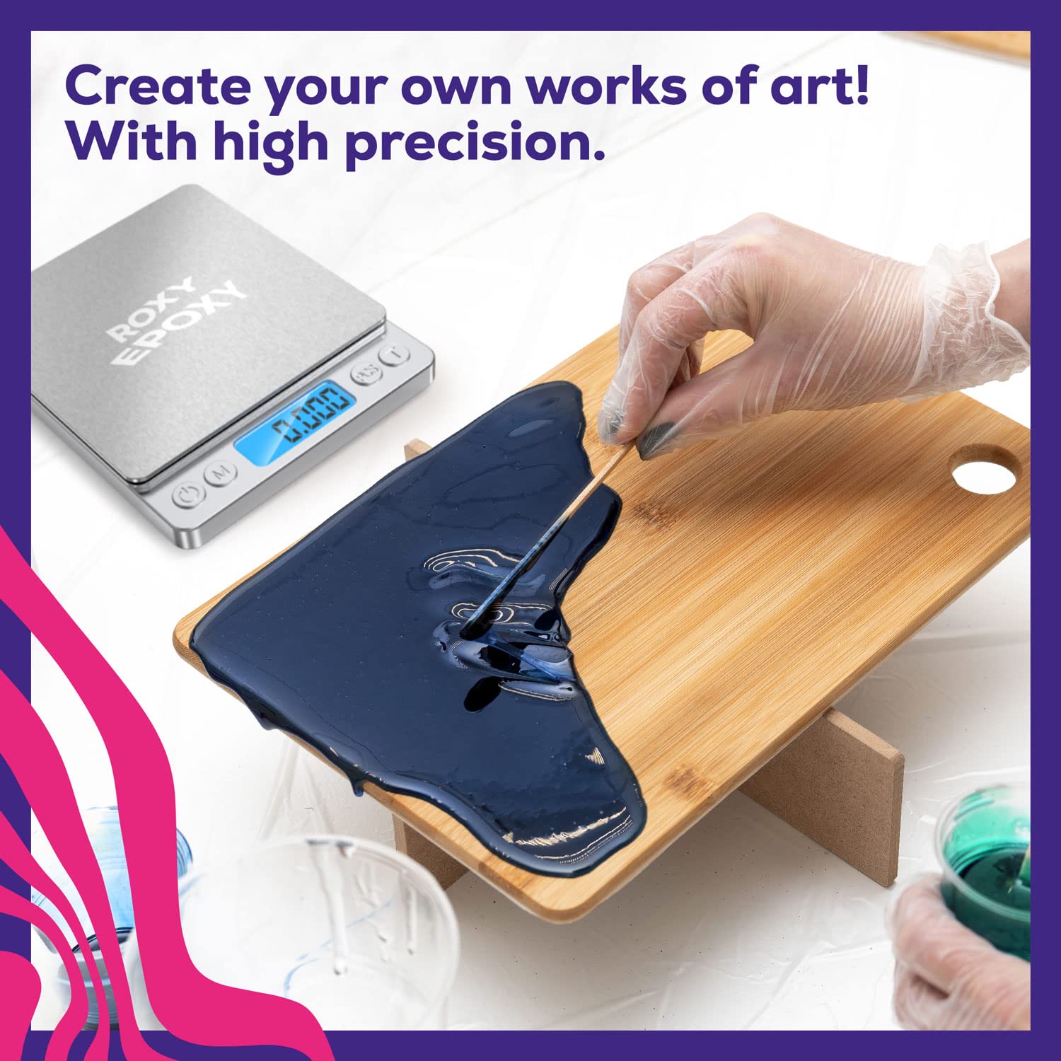 Roxy Epoxy Digital Mini Gram Weighing Scale with Backlit LCD Display