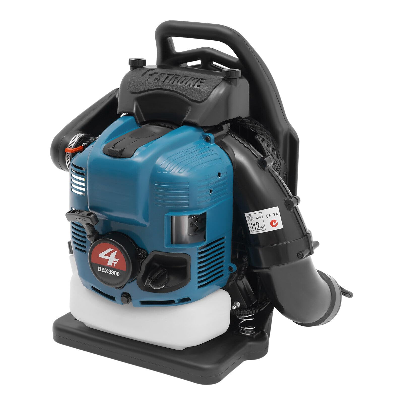 Ventola zaino soffiatore, potente bolle e basso consumo di carburante a gas soffiatore a foglia, ventilatore cordless 75.6cc per yard, giardino, cura del prato e pulizia della strada