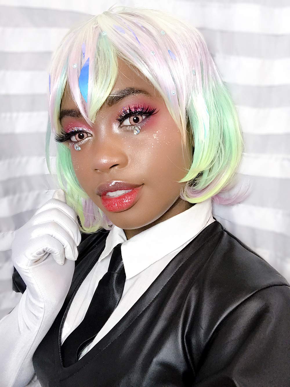 Nuoqi Diamond Cosplay Wig Womens Anime Gems Hairs ZY282