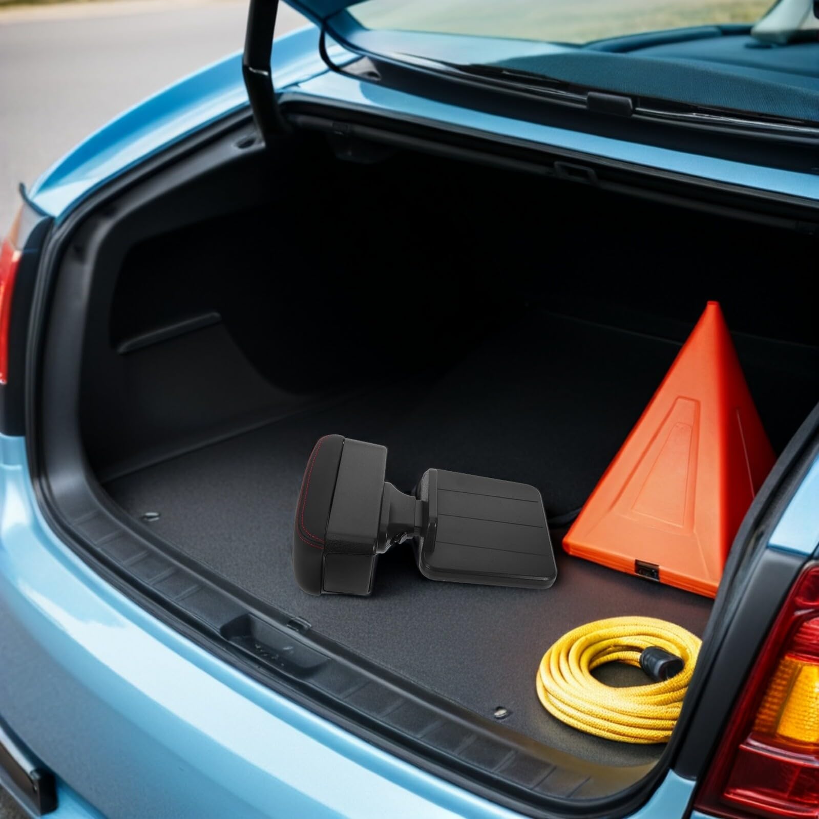 Mikinona Box Portaoggetti Bracciolo Auto con Poggiabraccio Regolabile Materiale PU e Organizer per Console Centrale Supporto Braccio Confortevole Adatto Vari Modelli