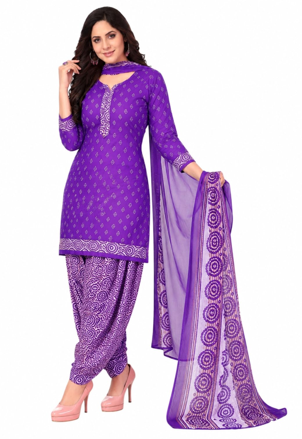 yashika Women's Unstitched Crepe Dress Materials | Crepe Salwar Suit For Women | Suit Material For Women Unstitched-picture-11