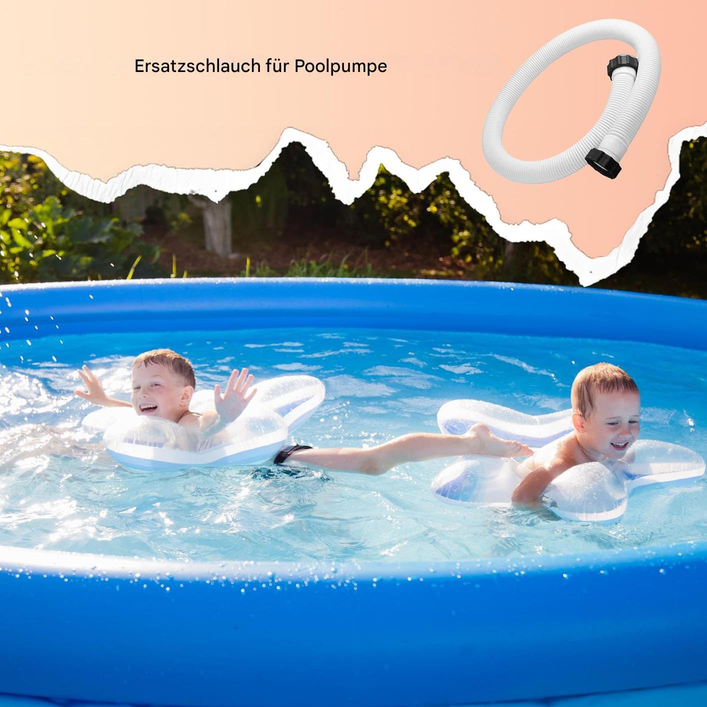 Tuyau De Piscine 38 Mm X 150 Cm - Flexible Pour Pompe Et Aspirateur - Remplacement Accessoire Filtre - PE + EVA - 10