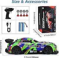 Vista 2 de Coche RC Drift para Coche de Juguete Eléctrico Juguetes de Coches de Carreras de Hobby con Controlador, 1:24 4WD Alta Velocidad Coches RC Drift