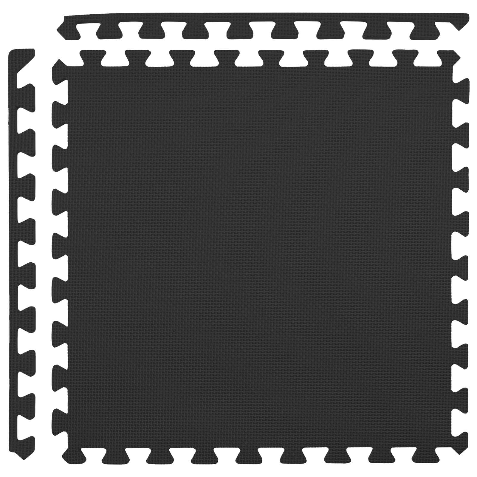 Mangloder Pool Bodenschutzmatte Schwarz 50 Stück aus EVA Schaum, 18 m², 60 x 60 x 1 cm, modulare Unterlegplane für Gartenpool, Schwimmbecken, Aufstellpool, rutschfest und leicht zu reinigen