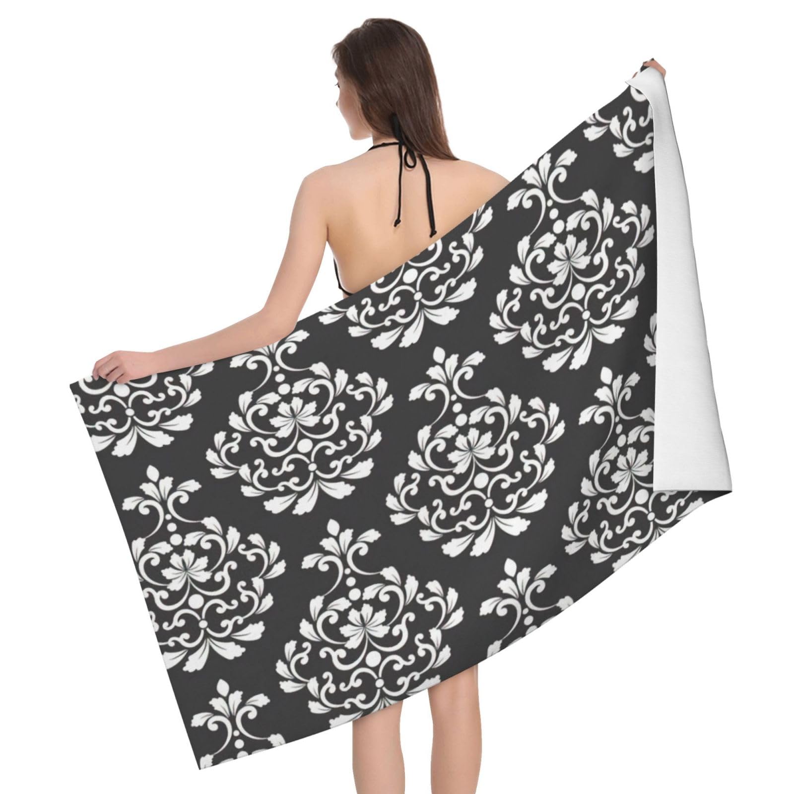 Serviette de bain de luxe damassé pour créer un spa à la maison