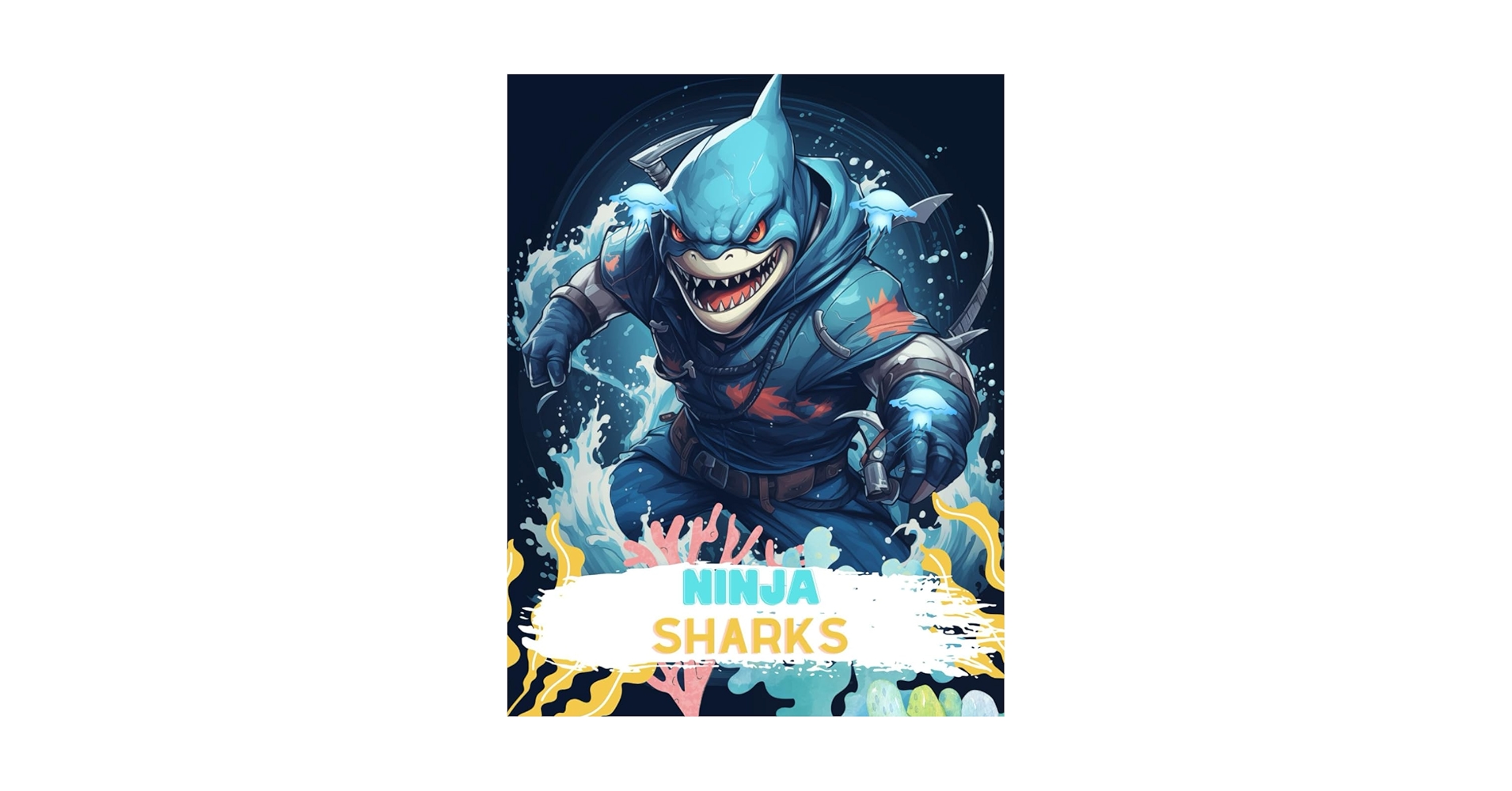 Ninja Sharks: A Coloring Adventure: ByAnwar, Haneen