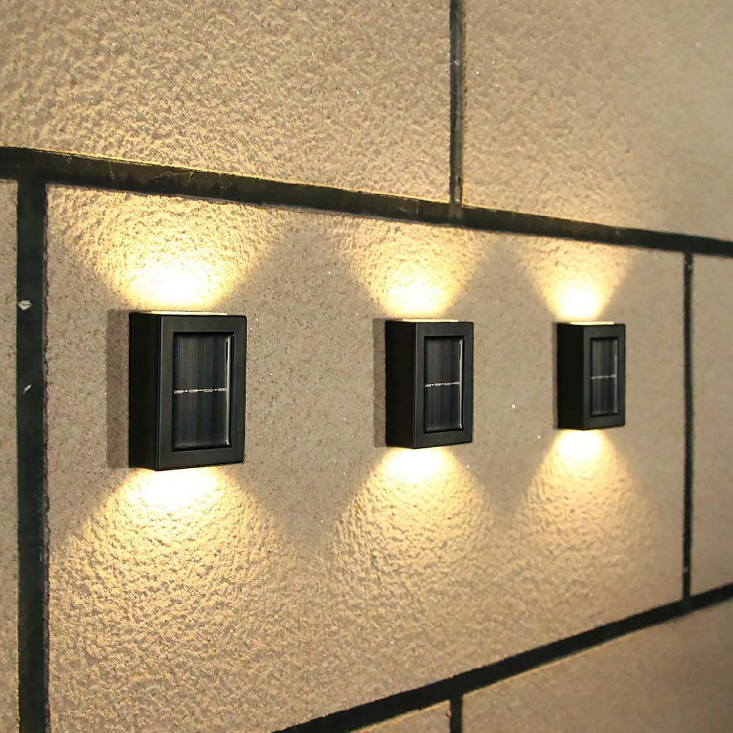 2 Pcs Outdoor Solar Wall Fence Light Two Way Up Down Waterproof Solar Led Wall Decor Lamp I Auto On Off Light Sensor Wall Mount Solar Deck Lights(Pack of 2)-image-41