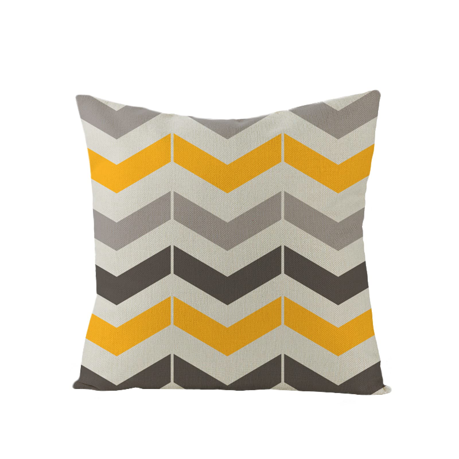Sofa Fundas Cojines 60x60 Pack de 4 Cuadrado,Funda de Almohada Lino con Cremallera Invisible,Funda de Cojín Decoración para Hogar Sala Cama Jardín Silla Coche-geometría
