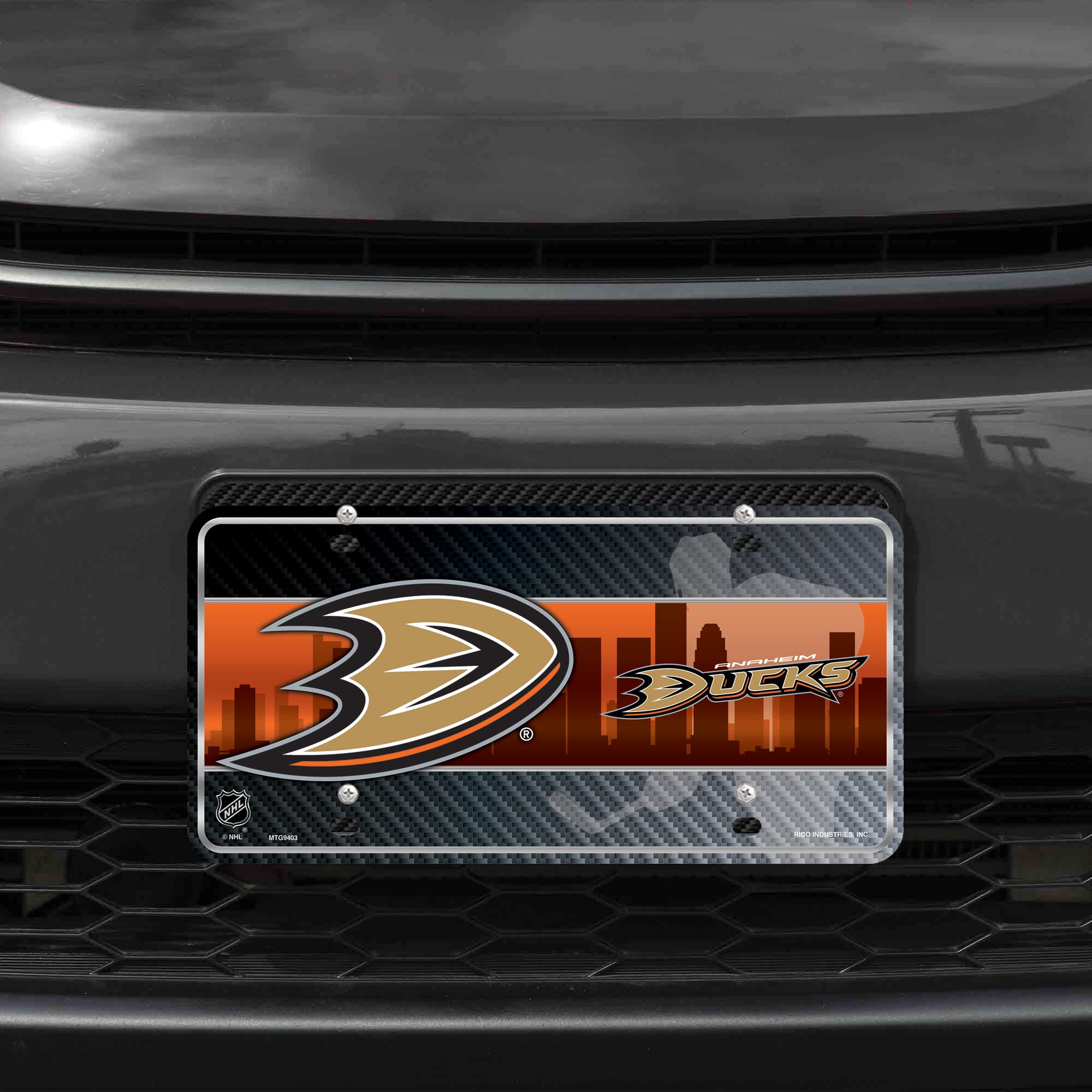 Rico Industries NHL Hockey Anaheim Ducks Metal Tag 6 x 11.5-
