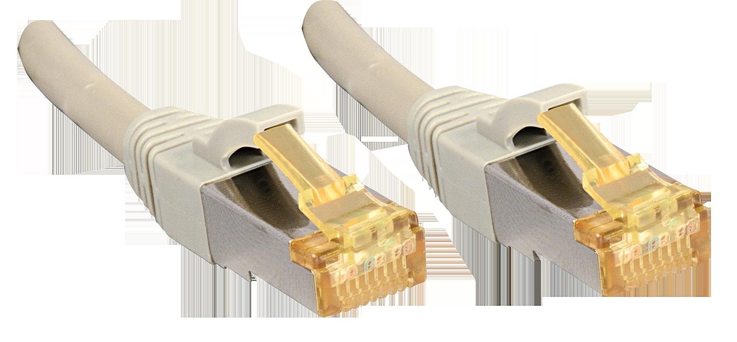 LINDY 1m CAT7 SFTP LS0H PiMF Ethernet Cable, Grey