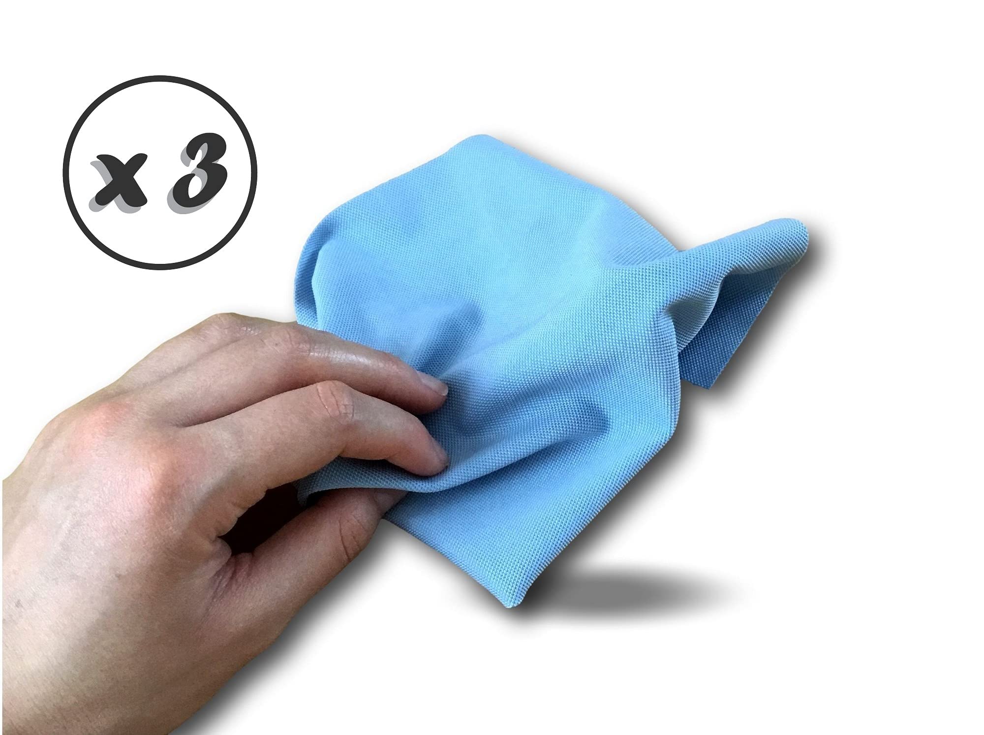 Zestaw 5 ściereczek z mikroekranem | Zestaw 3 | Czyszczenie bez smug | 14*20 | Nie rysuje | Wytrzymała | Idealna do okularów z obiektywami na tablet o delikatnych powierzchniach | Lustrage | Kibros MICECR5x3
