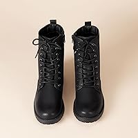 Vista 5 de Tienda Essentials - Botas de combate con cordones para mujer