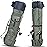 Sougayilang Fishing Rod Bag Canvas Rod Case Organizer Pole Storage Bag Fishing Rod and Reel Carrier Organizer for Travel, Gift for Father, Boyfriend and Family-Green