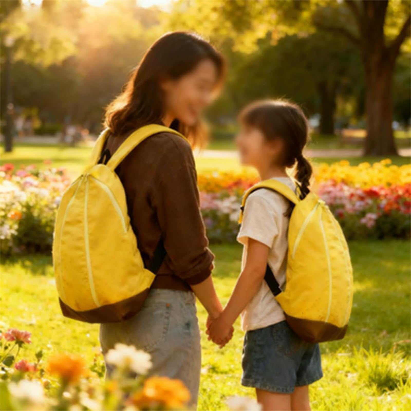 Novedad divertida bolsa de plátano, bonita mochila de plátano con forma de fruta, bolsos pelables para viajes