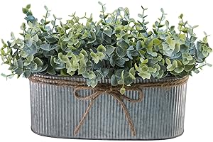 Rustic Farmhouse Artificial Eucalyptus for Home Kitchen Decor