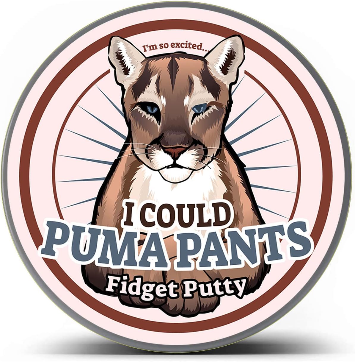 I Could Puma Pants Therapy Putty - Funny Adult Gag Gift Stress Relief Putty - Hilarious Desk Putty for Coworkers, White Elephant Gifts, and Office Humor