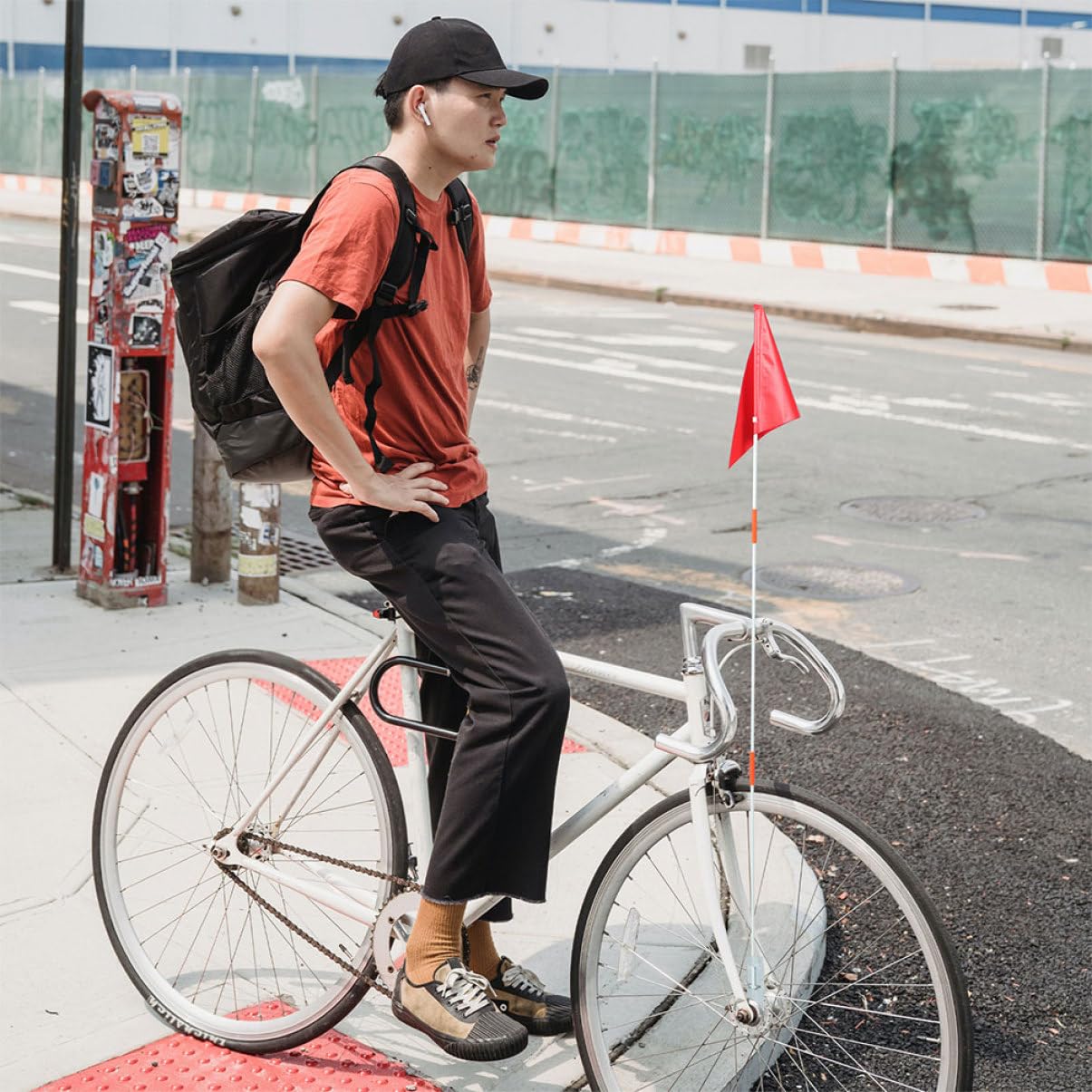 ifundom 5 Piezas Bandera de Seguridad para Bicicleta con Bandera Triangular para y Visibilidad Bicicletas para Accesorios de Seguridad