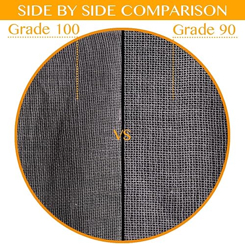 Miniatura 2 de Estopilla, grado 100, 72 pies cuadrados, paños de queso para colar, cocinar, 100% algodón sin blanquear para hacer gelatina, hacer queso, lavable,