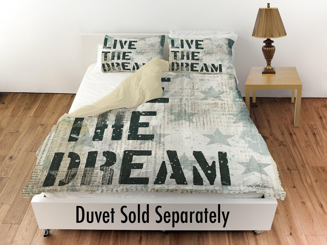Manual Woodworkers & Weavers Pillow Sham, Standard, American 1-Live The Dream