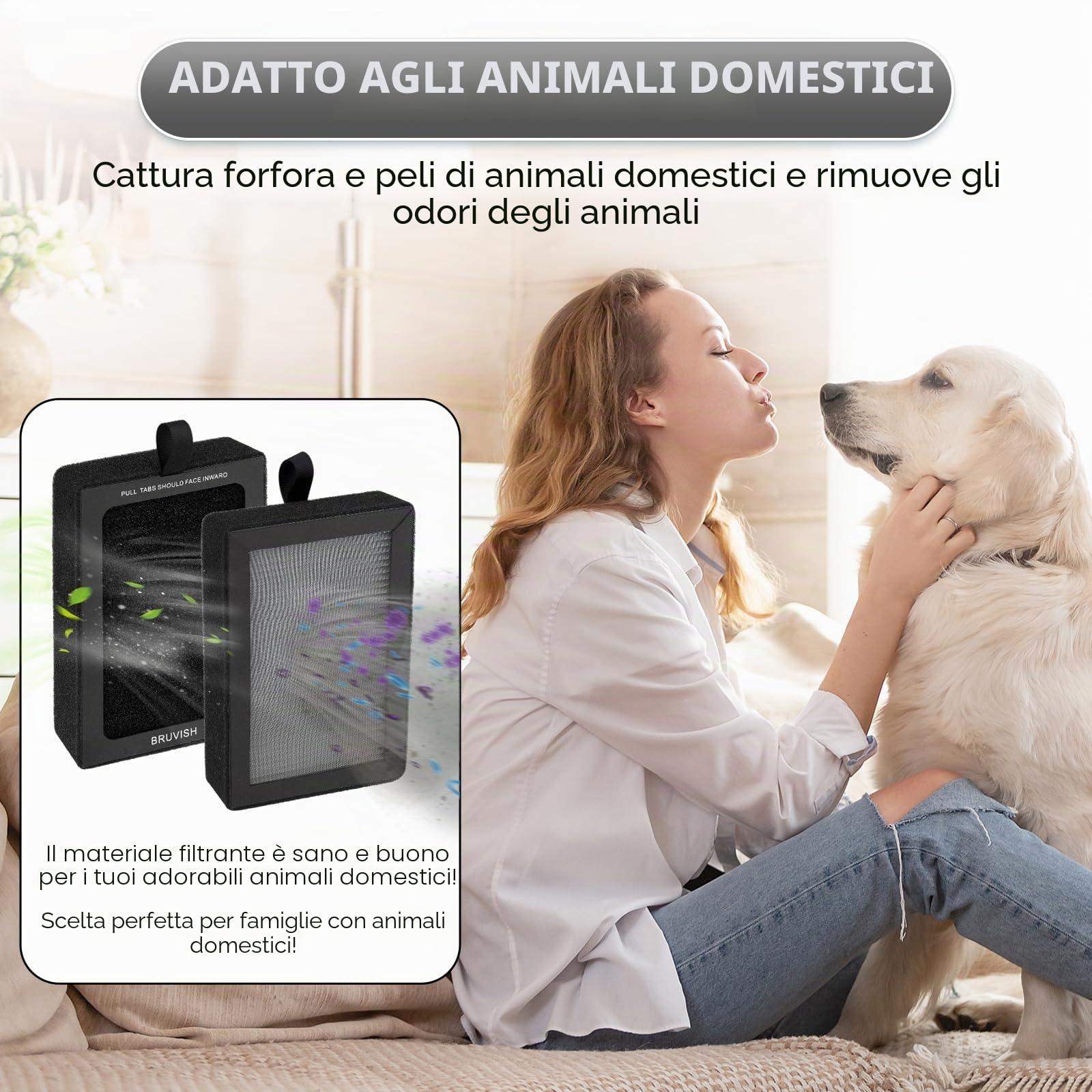 (3 Pezzi) LV-H128 Filtro di ricambio compatibile con LEVOIT LV-H128/ ROVACS RV60/ PUURVSAS HM669A Purificatore d'aria, H13 Filtro HEPA vero, Filtri a carbone attivo 3 in 1, Sostituisci #LV-H128-RF
