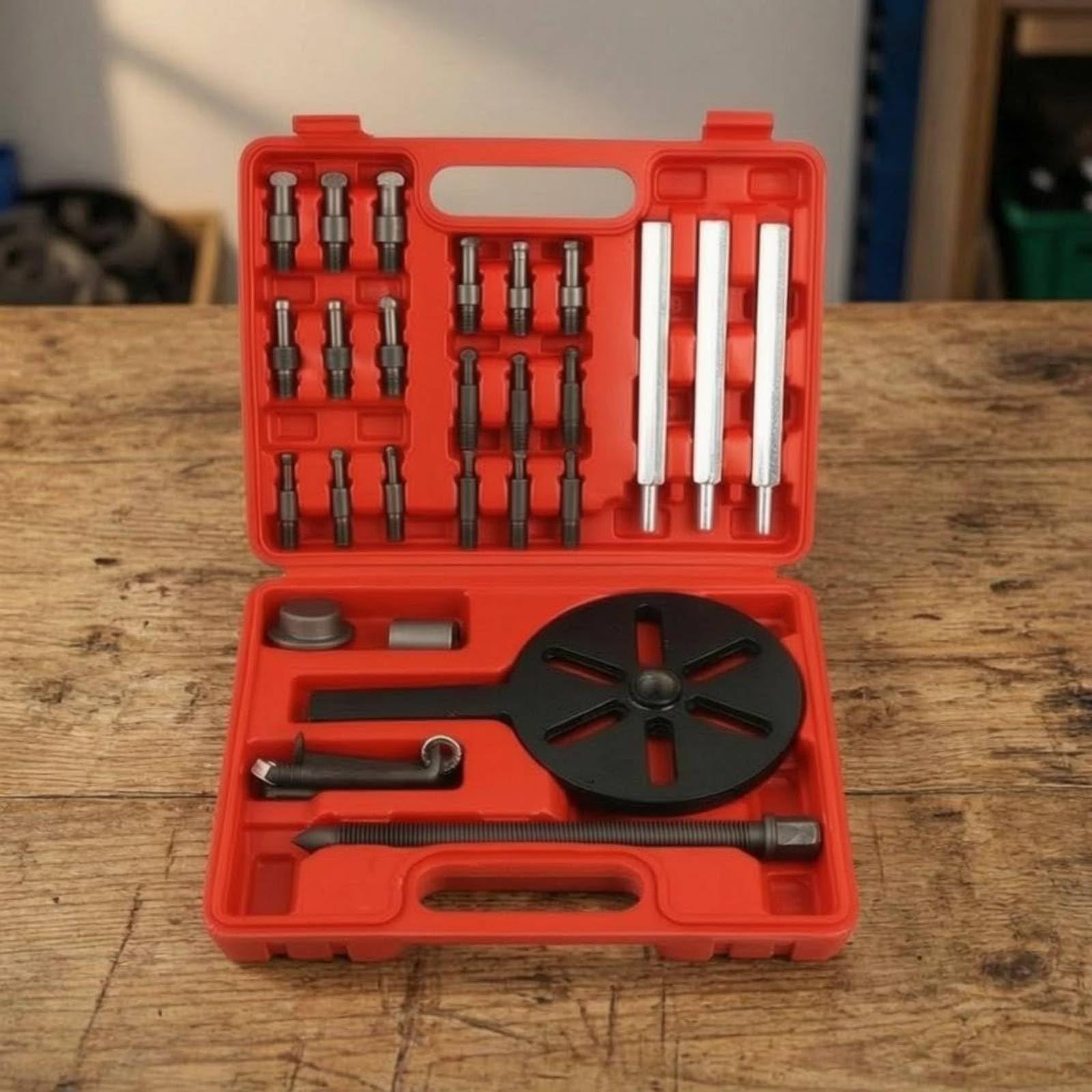 Estrattore Cuscinetti Estrattore Ganasce Set Attrezzi Meccanici Kit Smontaggio con Vite Centrale in Acciaio al Carbonio, Multifunzione Gancio Curvo