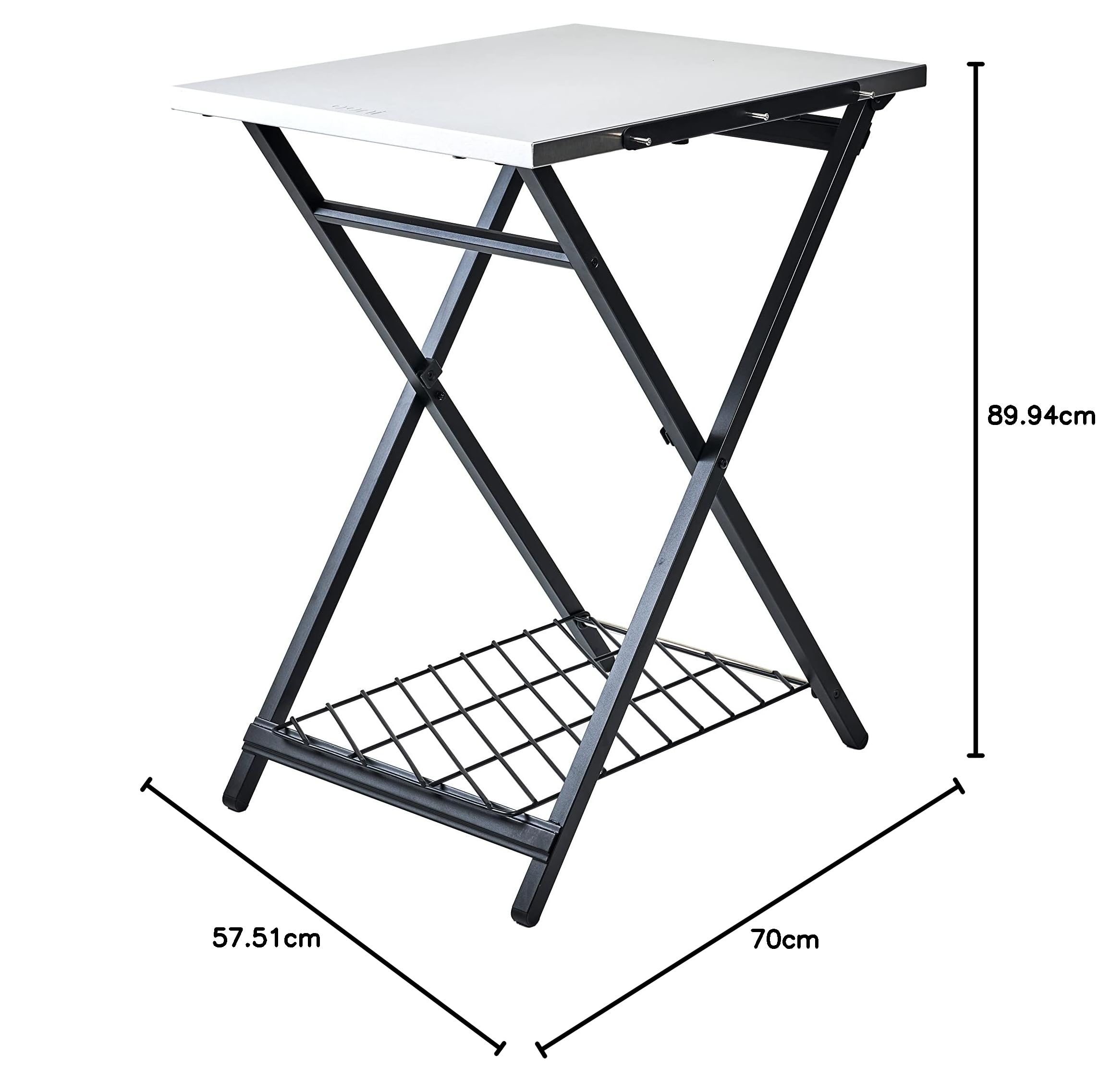Ooni Table Pliante Extérieure Compatible 12″ & 16″ Four à Pizza Surface Acier INOX Chariot Jardin