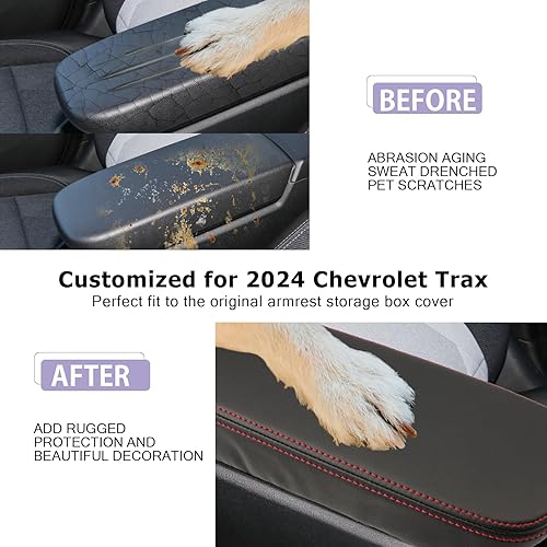 Miniatura 2 de LUWU Funda para consola central Chevy Trax 2024 2025 2024 Trax 2024 2025 Cubierta de reposabrazos Trax 2024 2025 Chevrolet Trax Accesorios