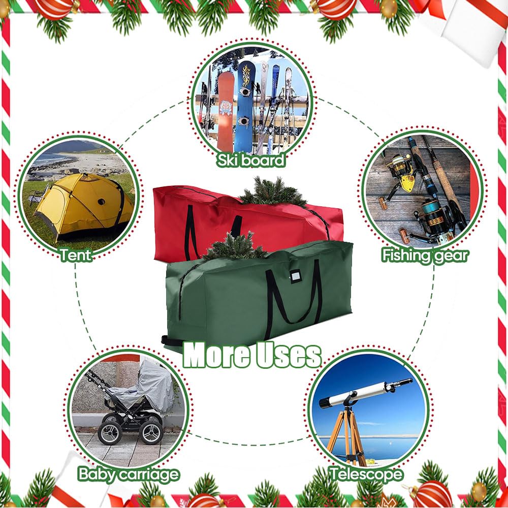 Kerstboom Opbergtas | Versterkte handgrepen & Rits Kerstboomtas | Waterdichte 4ft kerstboom tas | Slijtvaste kerstboom tas voor kerstboom en decoraties