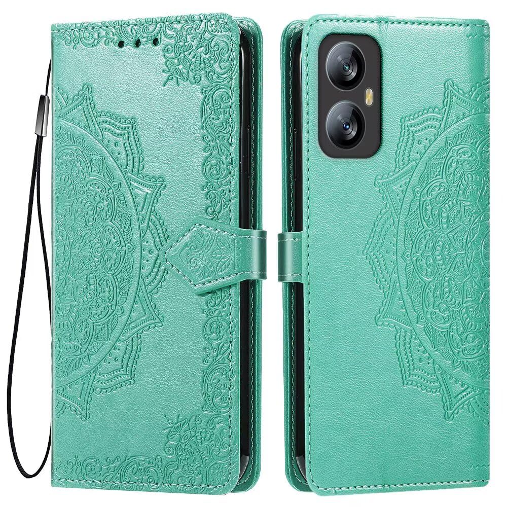 EASSGU Custodia per Smartphone, Compatible with Blackview A52 (6.5 Inches) Pelle PU Flip Folio Cover con Interruttore Magnetico, [3 Slot Schede] [1 Portafoglio] Case - Marrone