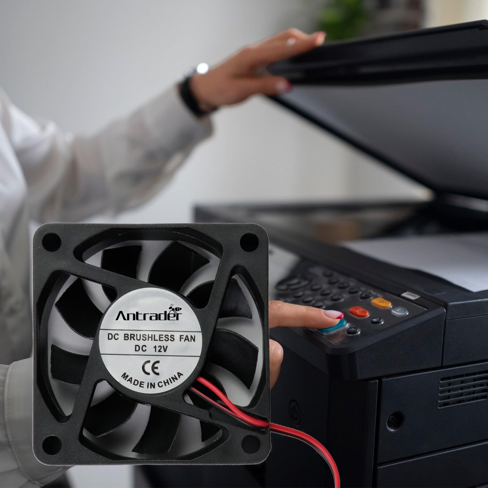 Amazon.com: Antrader 3-Pack 60mm x 60mm x 15mm 6015 12V Brushless  